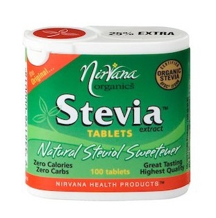 Nirvana Organics Stevia 100 Tablets